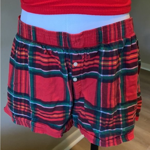 PINK Victoria's Secret Other - CLEAR OUT🧡 VS PINK red flannel pajama shorts
